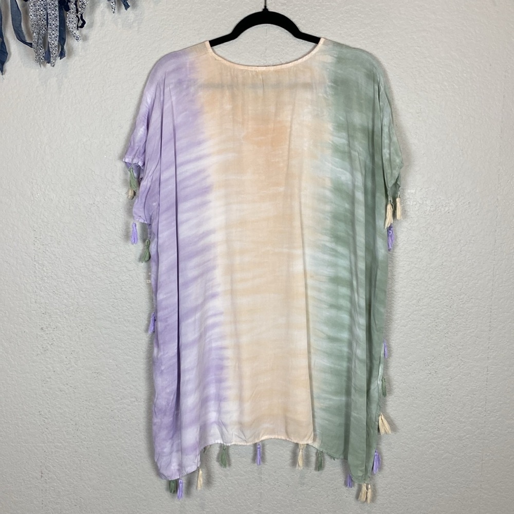 Surf Gypsy Pastel Tie-Dye Swim Coverup - Picture 5 of 5